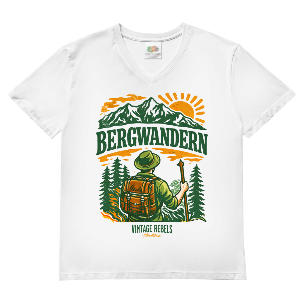 T-Shirt "Bergwandern" V-Neck