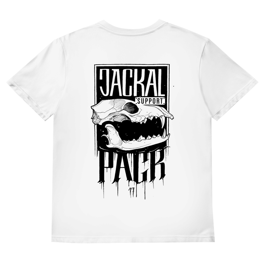 Herren V-Neck T-Shirt "JP SUPPORT" | Rückendruck