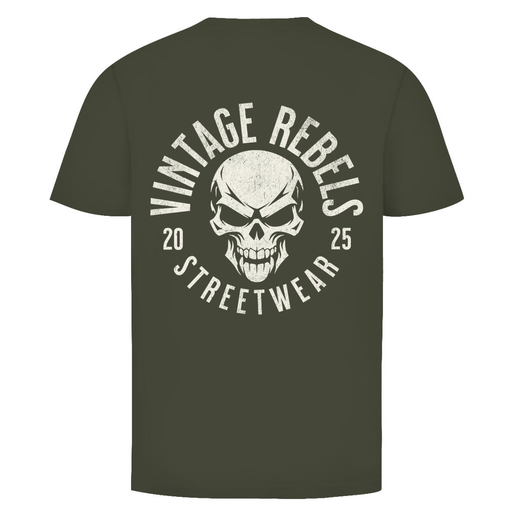 Biker T-Shirt "Vintage Rebels Skull"