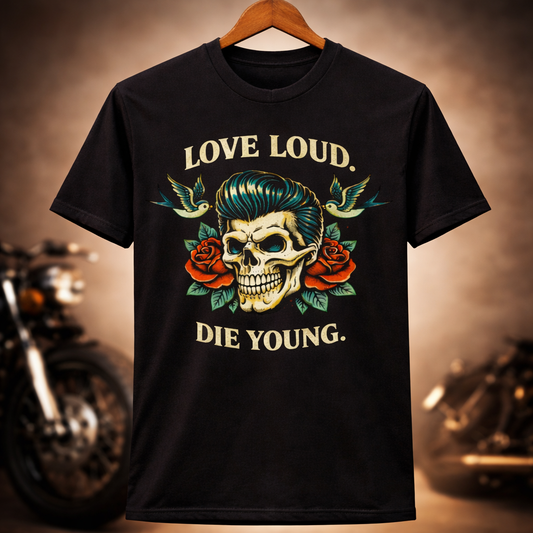 T-Shirt "Love Loud Die Young" | Männer
