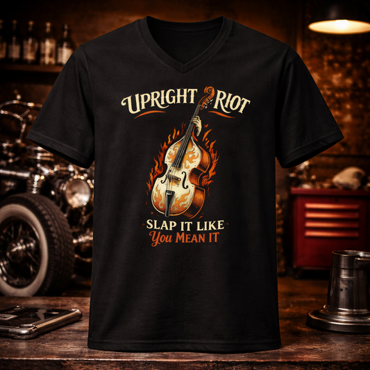 T-Shirt V-Neck "Upright Riot | Männer