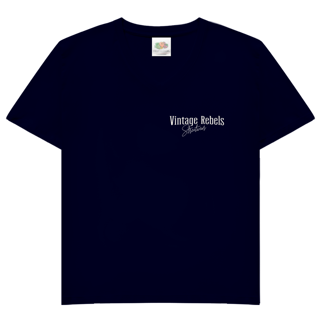 T-Shirt V Neck " RIDE " Brust- & Rückendruck