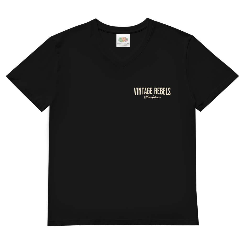 T-Shirt  Herren V- Neck " RIDE " Brust- & Rückendruck