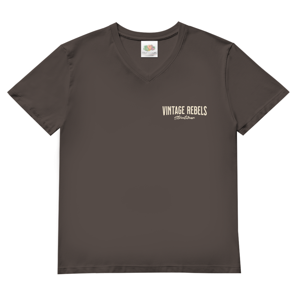 T-Shirt  Herren V- Neck " RIDE " Brust- & Rückendruck