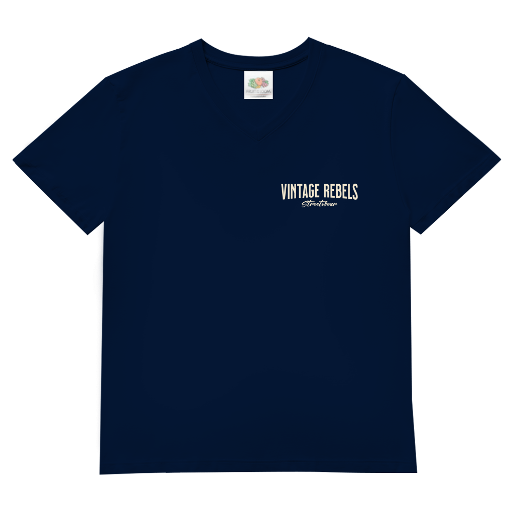 T-Shirt  Herren V- Neck " RIDE " Brust- & Rückendruck