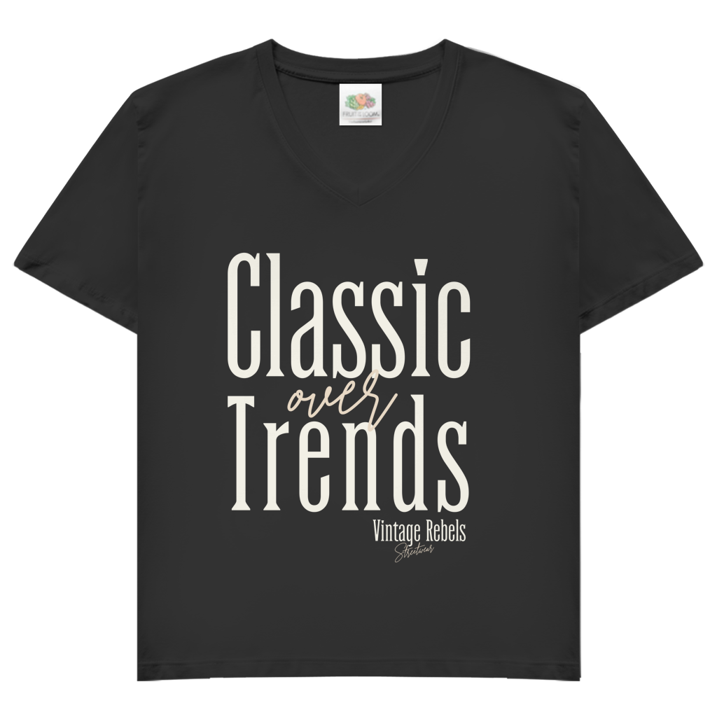 T-Shirt "Classic over Trends" V-Neck
