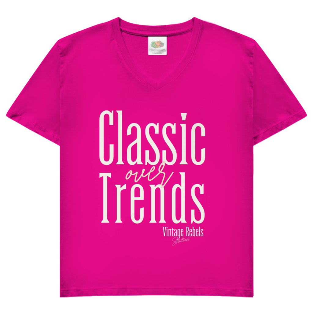 T-Shirt "Classic over Trends" V-Neck