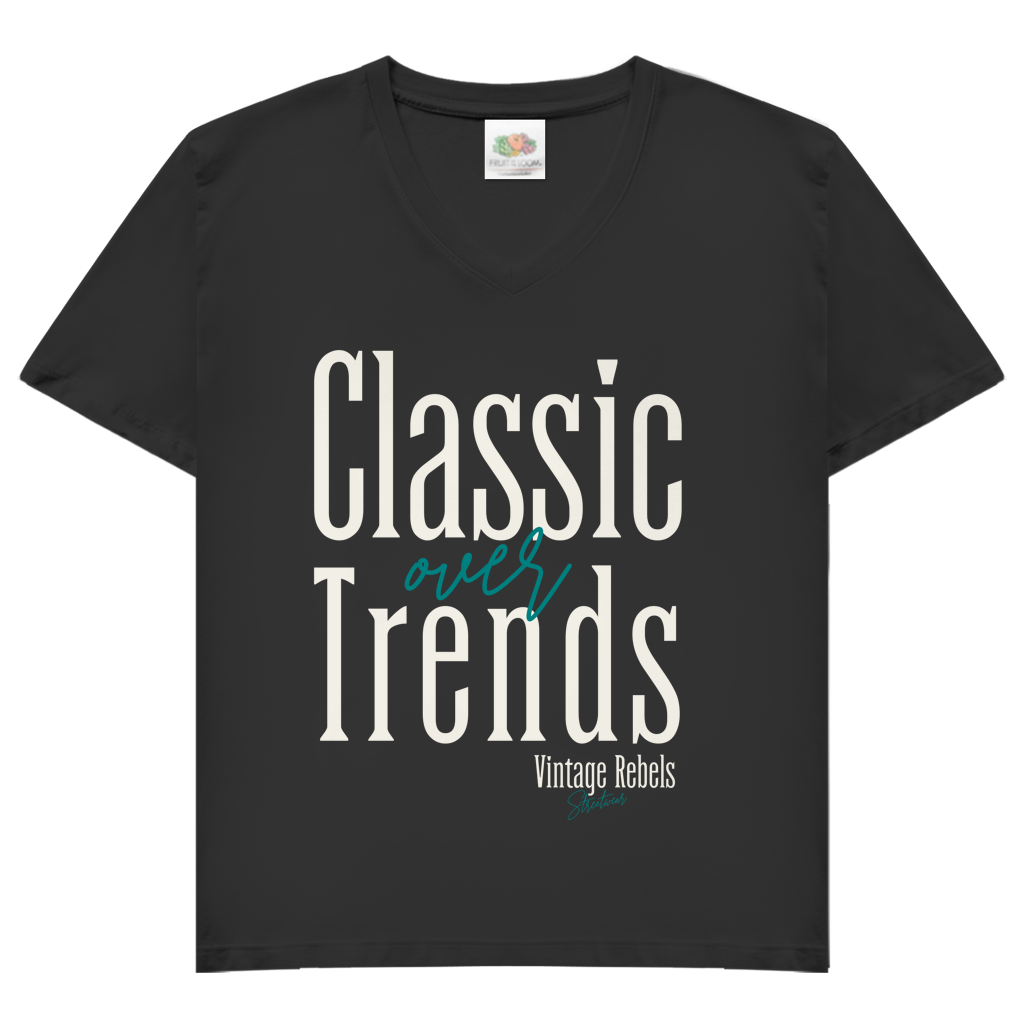 T-Shirt "Classic over Trends" V-Neck