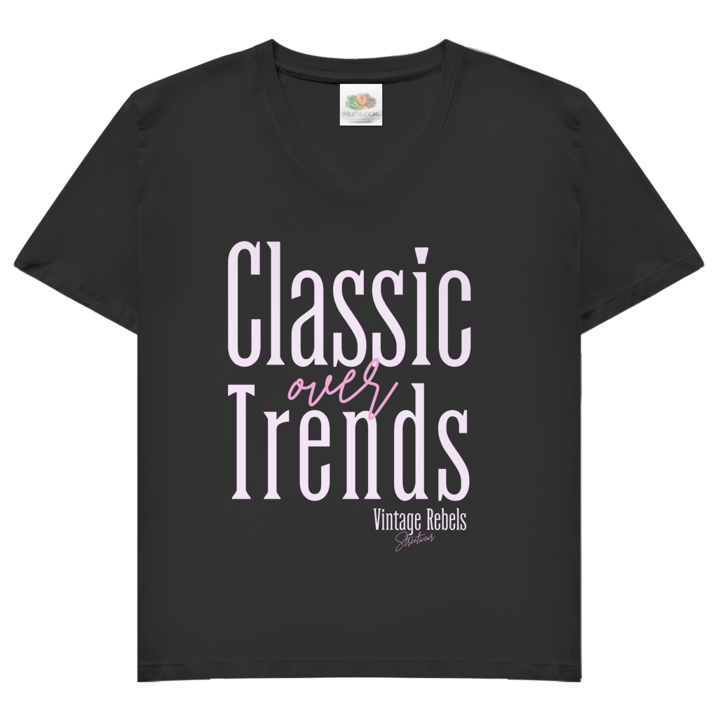 T-Shirt "Classic over Trends" V-Neck