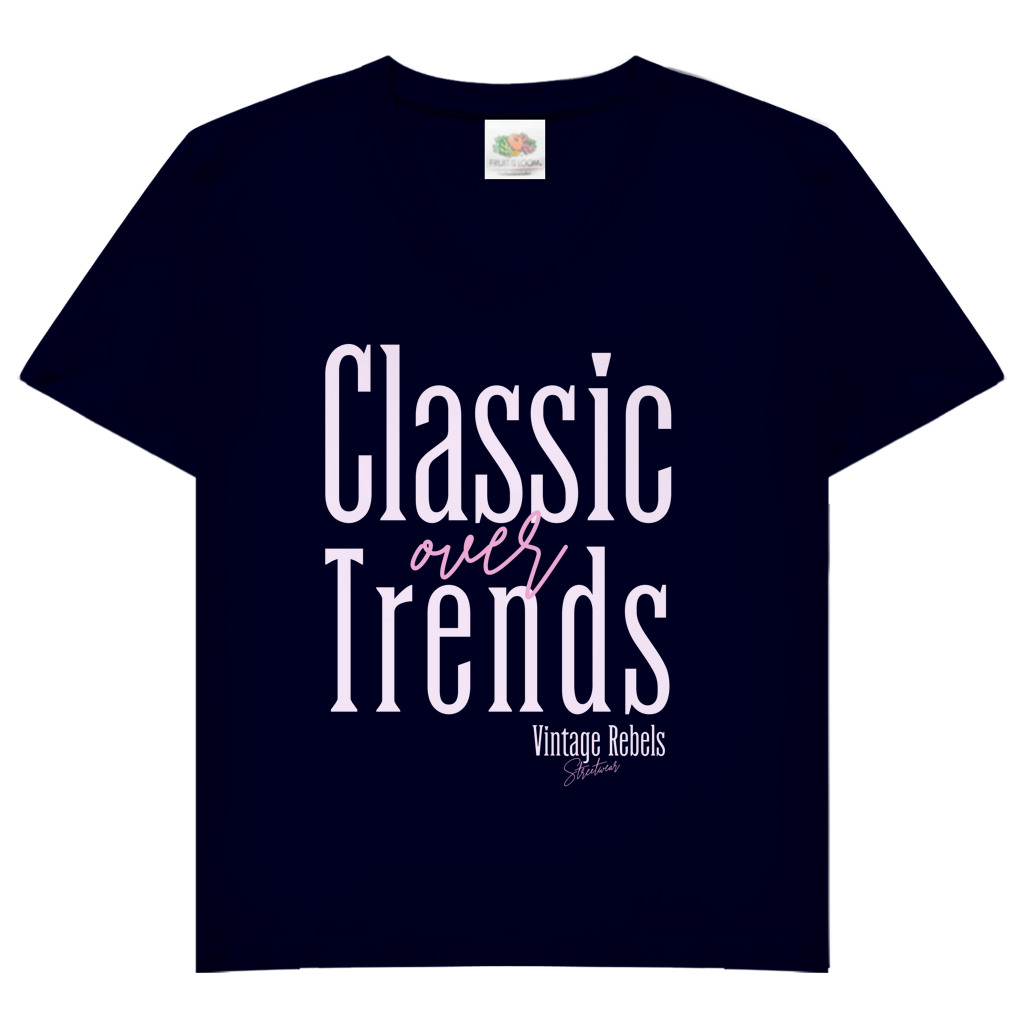 T-Shirt "Classic over Trends" V-Neck