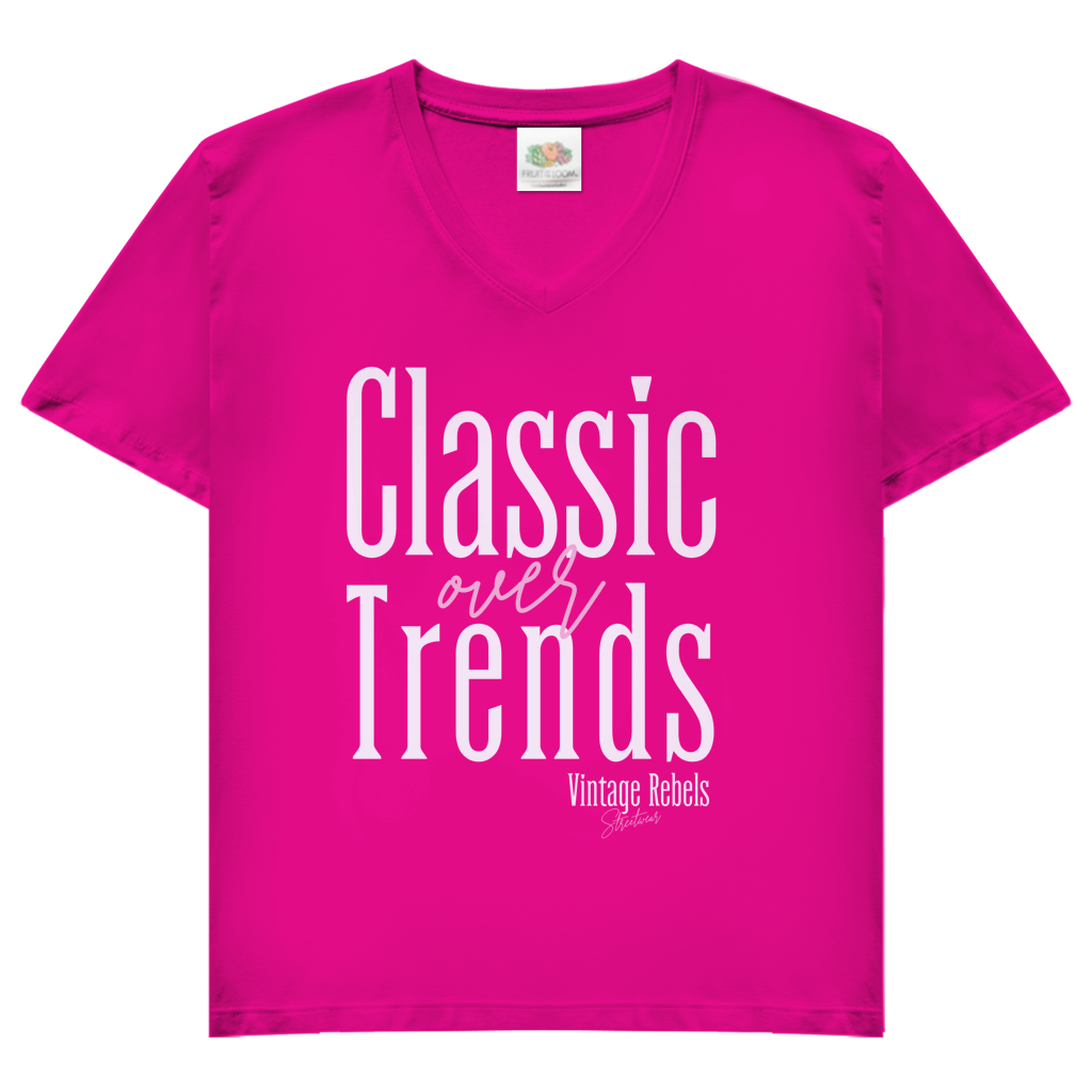 T-Shirt "Classic over Trends" V-Neck