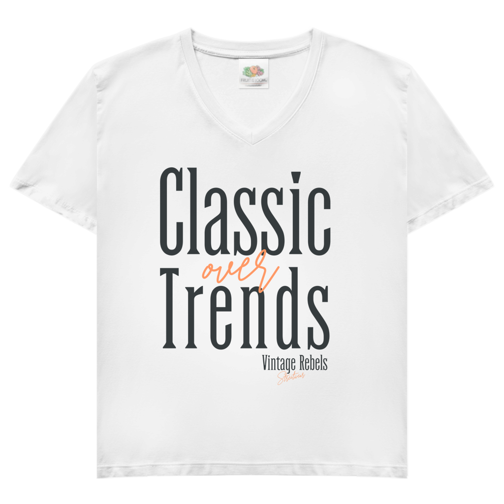 T-Shirt "Classic over Trends" V-Neck