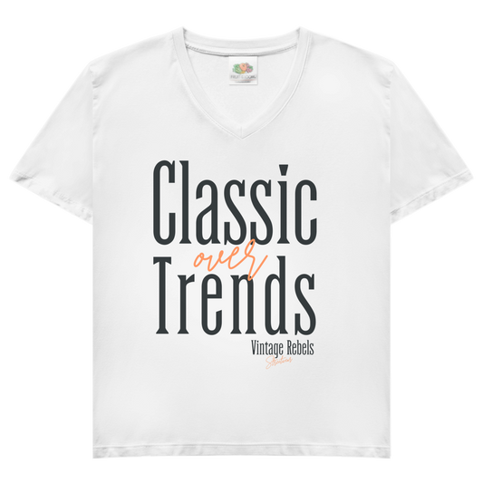 T-Shirt "Classic over Trends" V-Neck