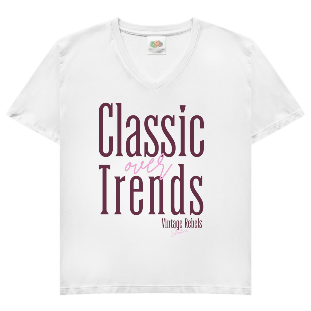 T-Shirt "Classic over Trends" V-Neck