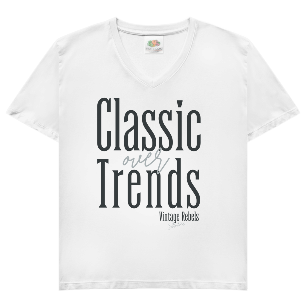 T-Shirt "Classic over Trends" V-Neck
