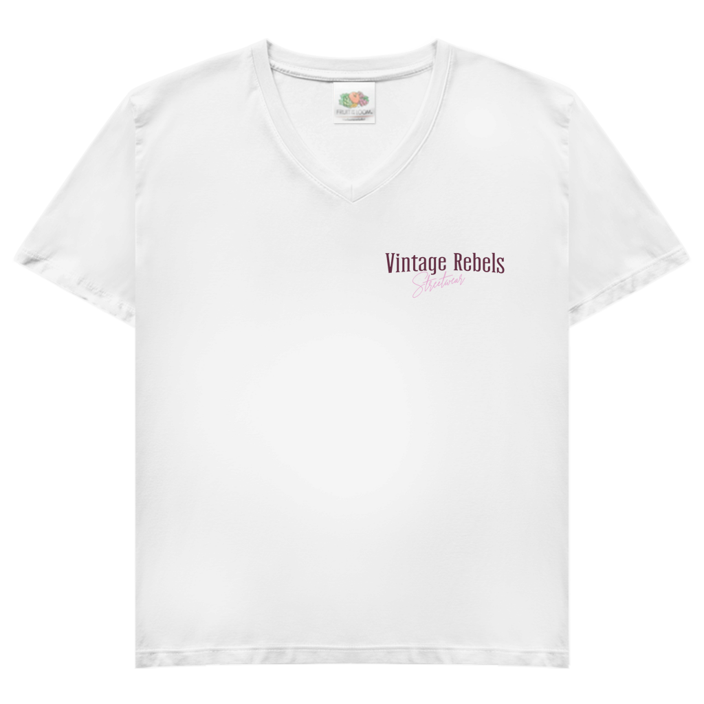 T-Shirt "Classic over Trends" V-Neck mit Brust & Rückendruck