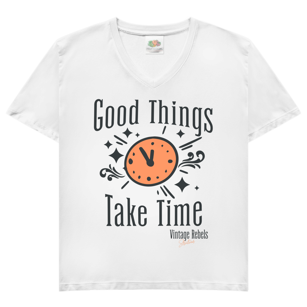 T-Shirt "Good Things" V- Neck