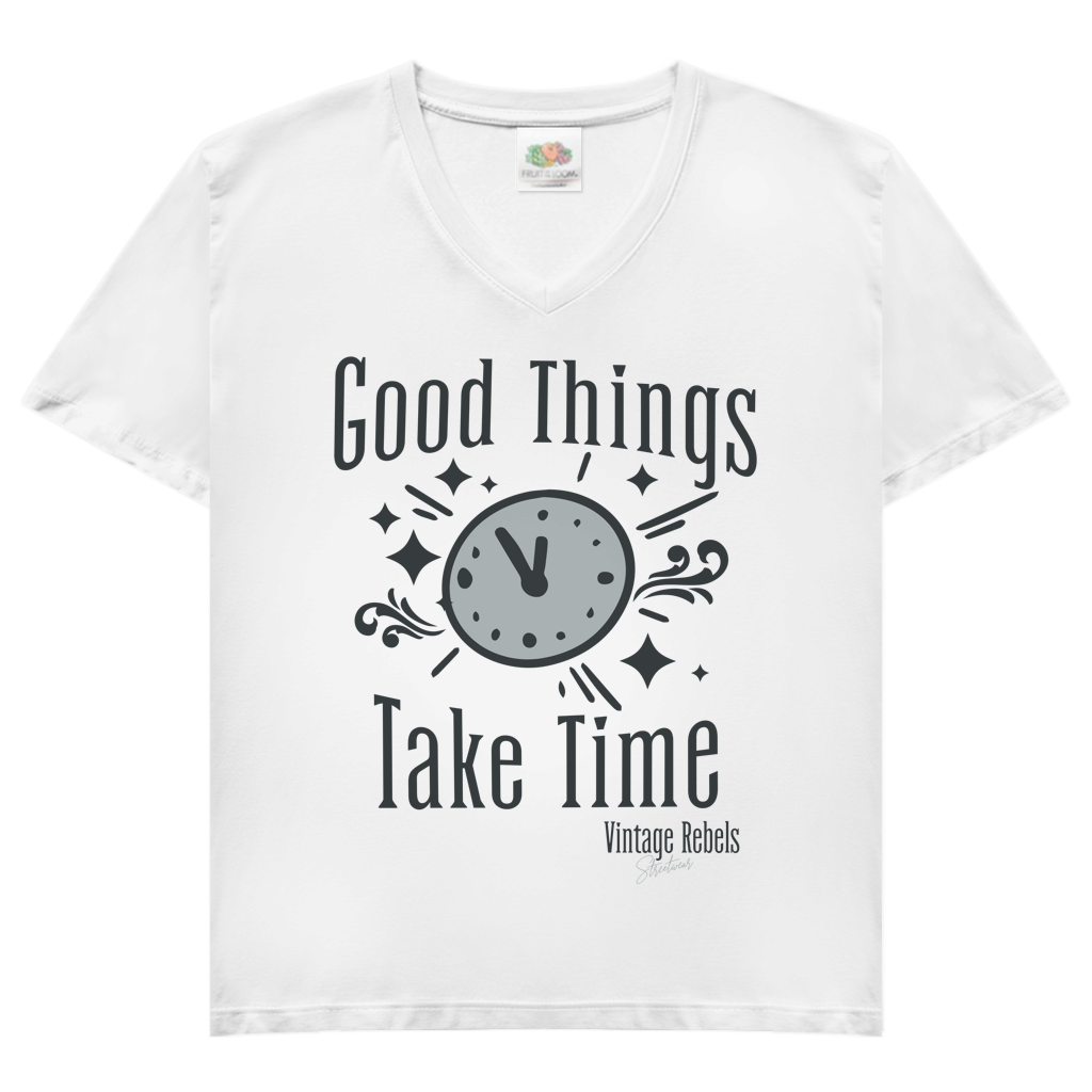 T-Shirt "Good Things" V-Neck