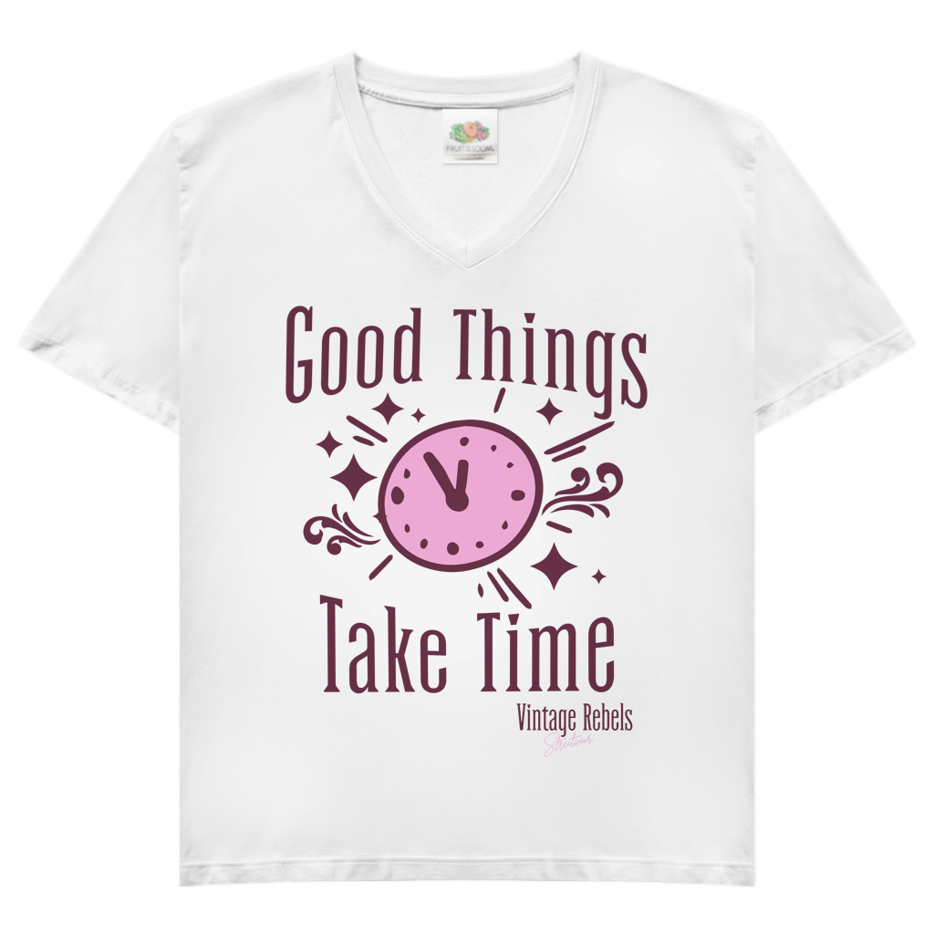 T-Shirt "Good Things" V-Neck