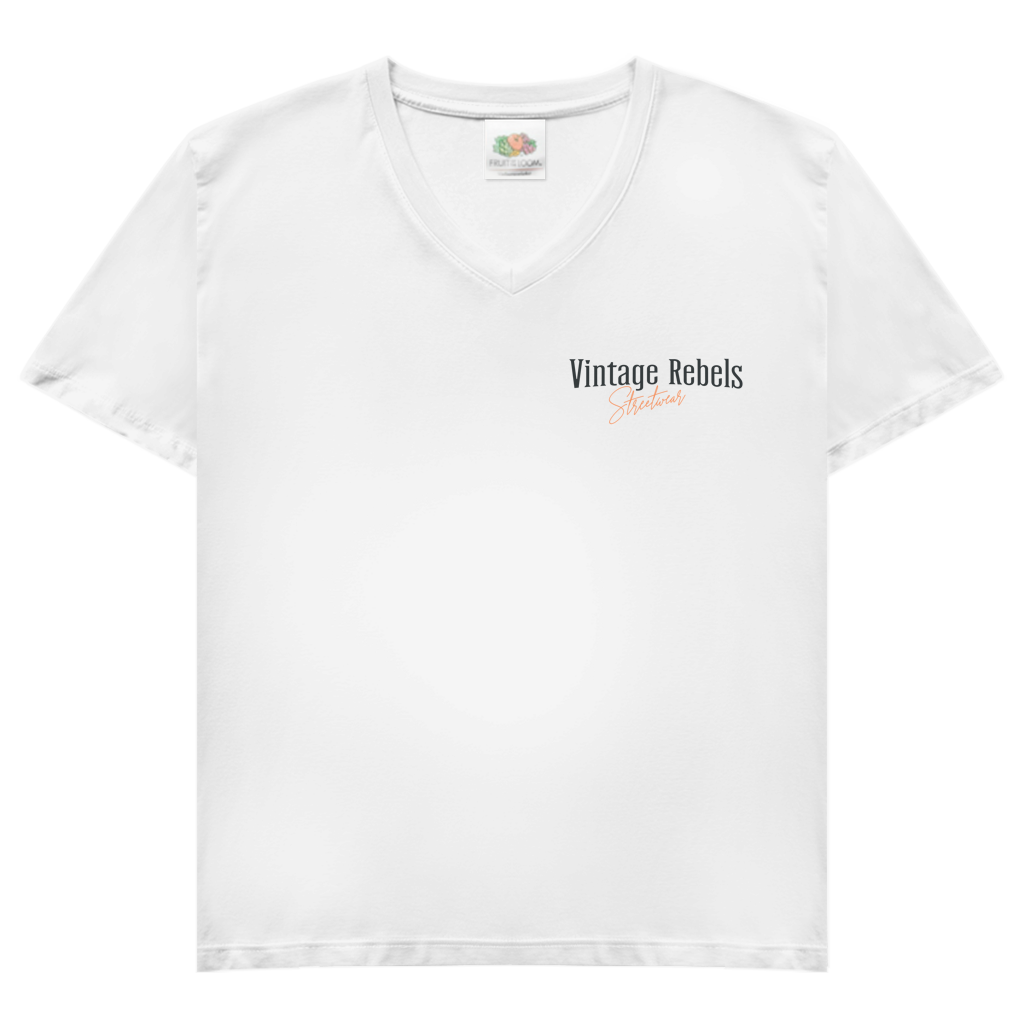 T-Shirt "Good Things" V-Neck Brust& Rückendruck