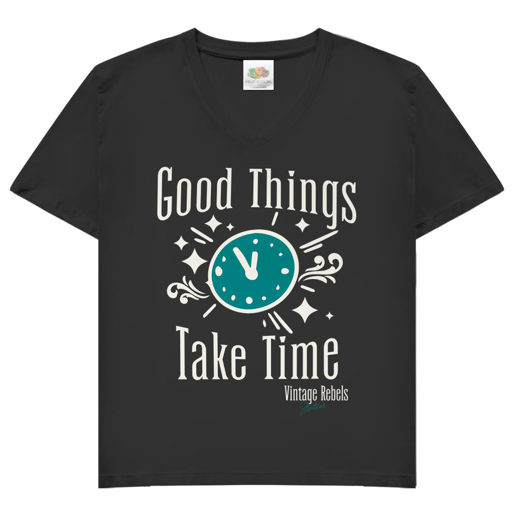 T-Shirt "Good Things" V-Neck