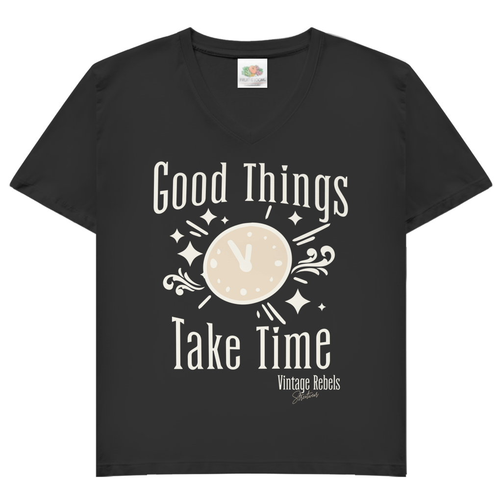 T-Shirt "Good Things"  V-Neck