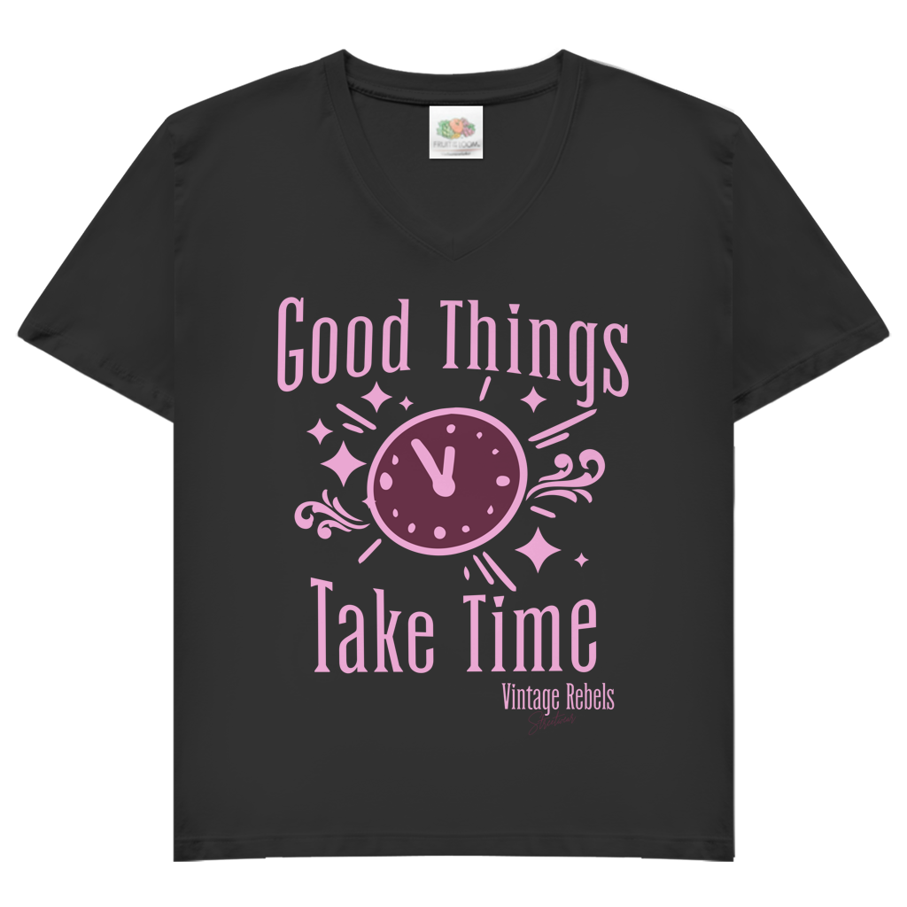 T-Shirt "Good Things" V-Neck