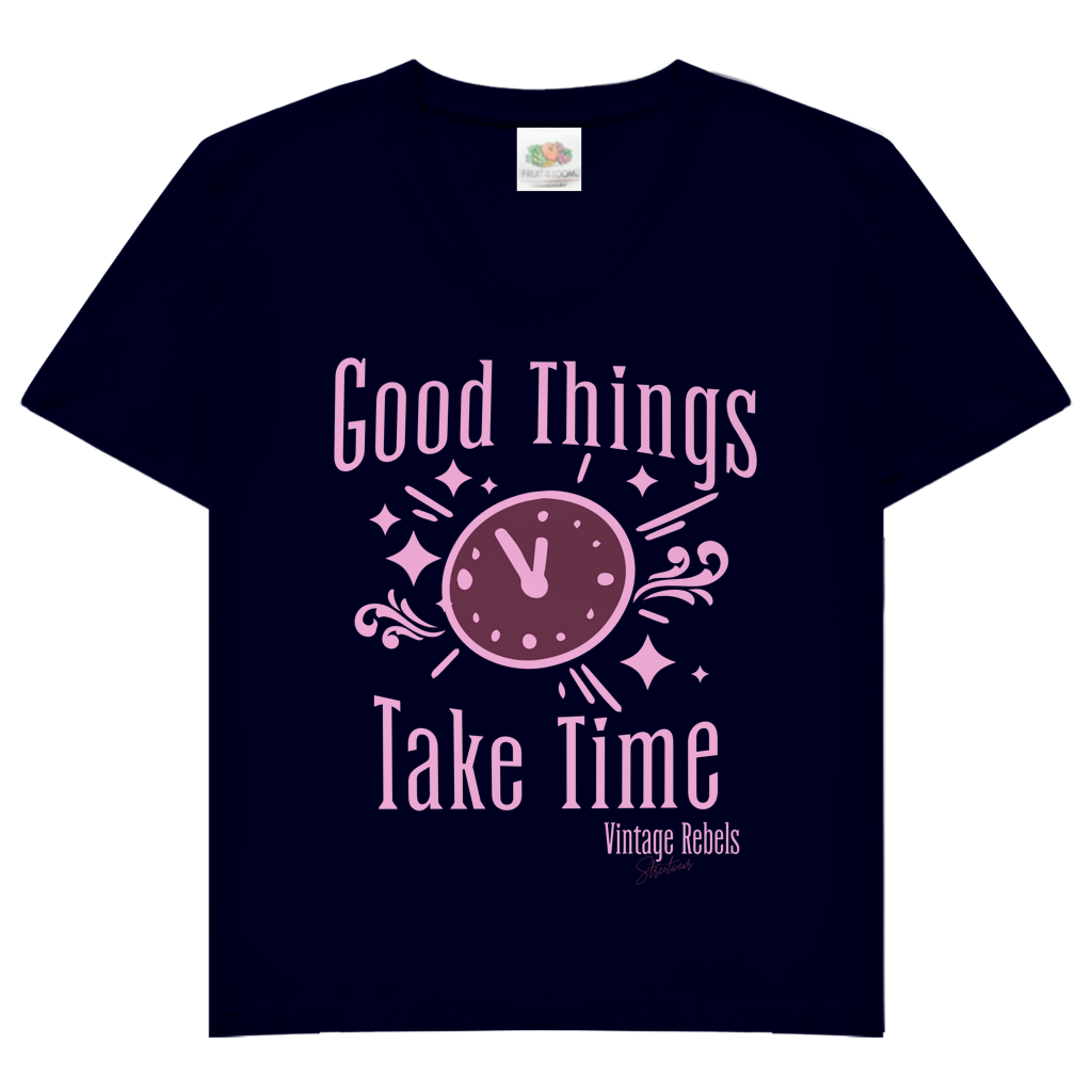 T-Shirt "Good Things" V-Neck