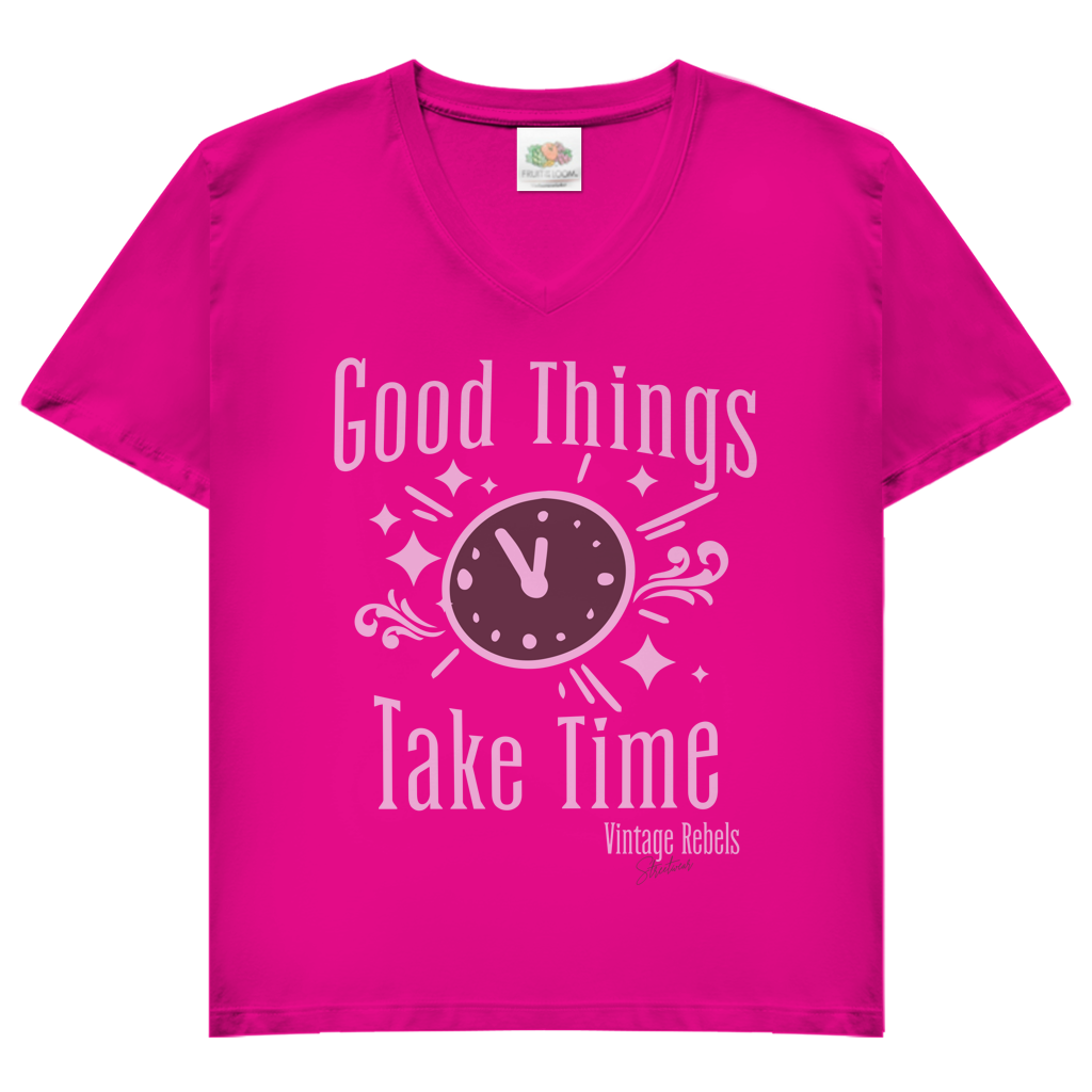 T-Shirt "Good Things" V-Neck