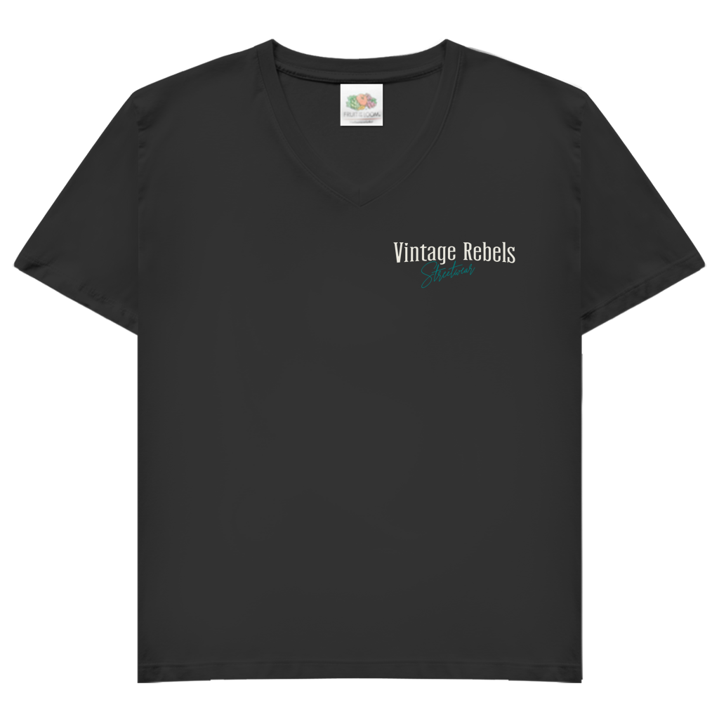 T-Shirt "Good Things" V-Neck Brust & Rückendruck