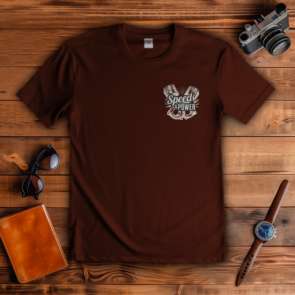 T-Shirt "Speed & Power"  Brust- & Rückendruck