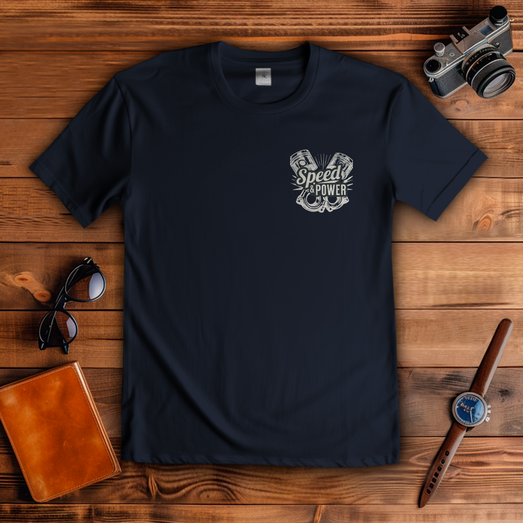 T-Shirt "Speed & Power"  Brust- & Rückendruck