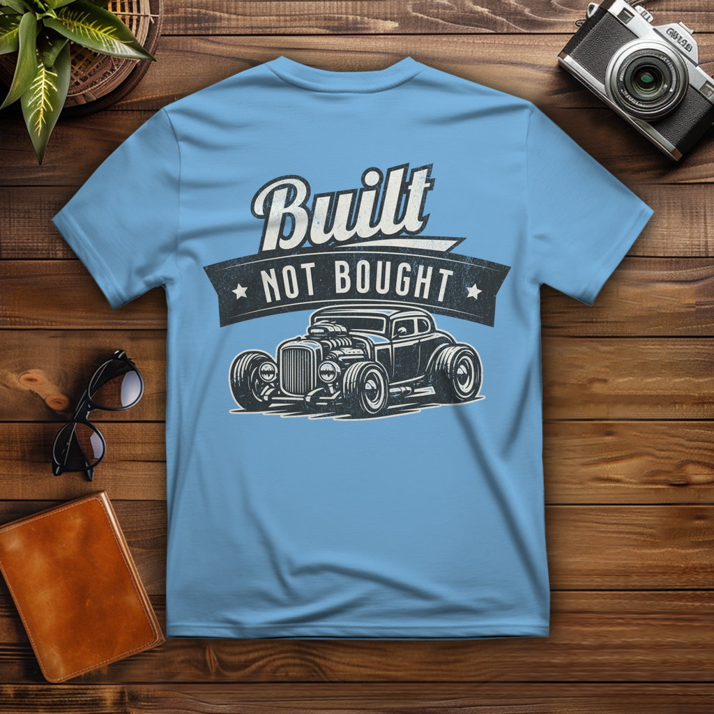 T-Shirt "Built" Brust-& Rückendruck