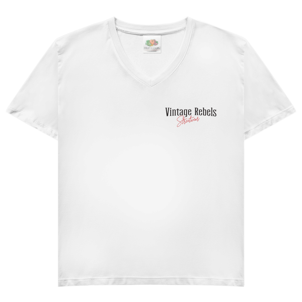 T-Shirt Logo V-Neck Brust-& Rückendruck