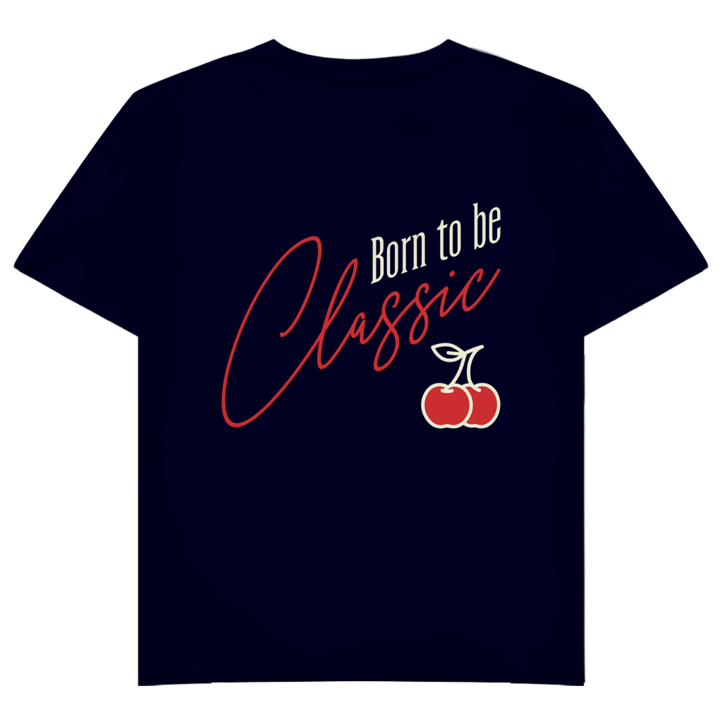 T-Shirt " Born to be Classic" V- Neck Brust-& Rückendruck