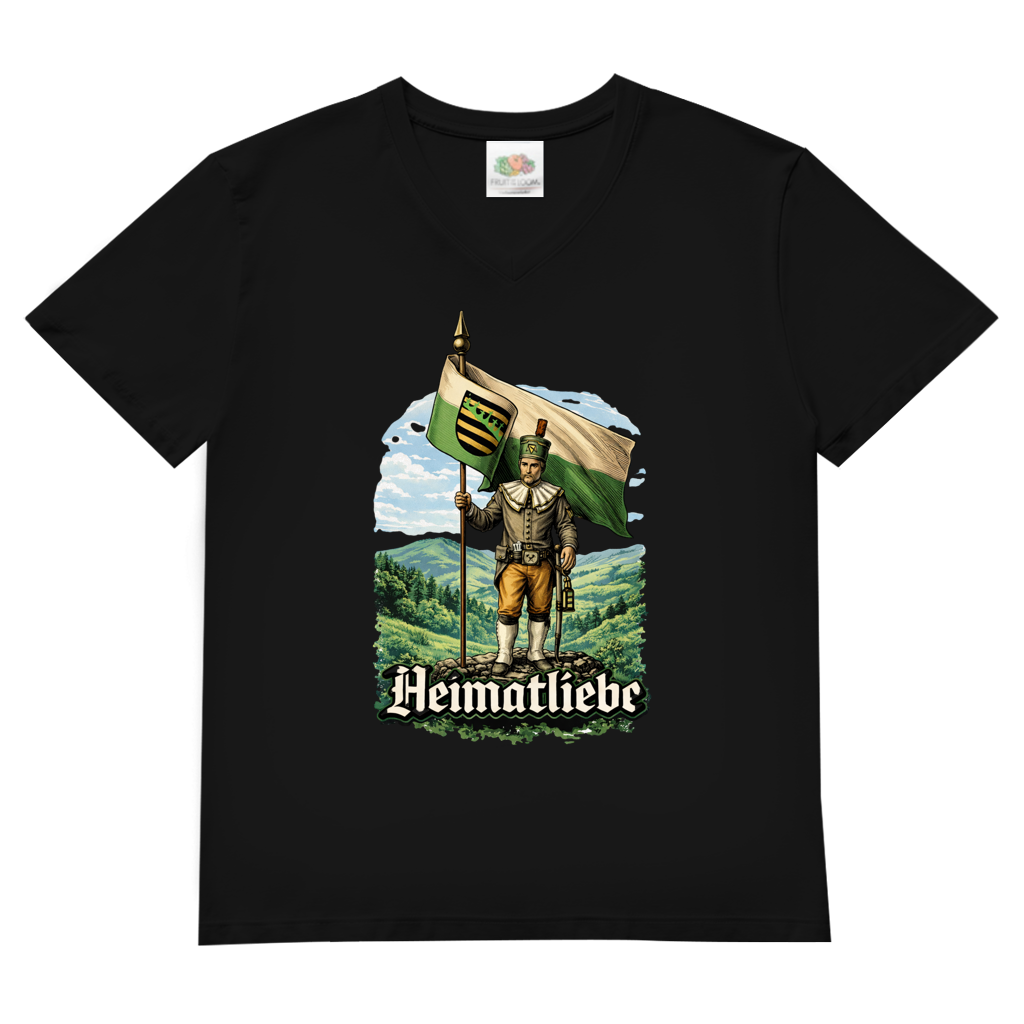 T-Shirt "Heimatliebe" V-Neck