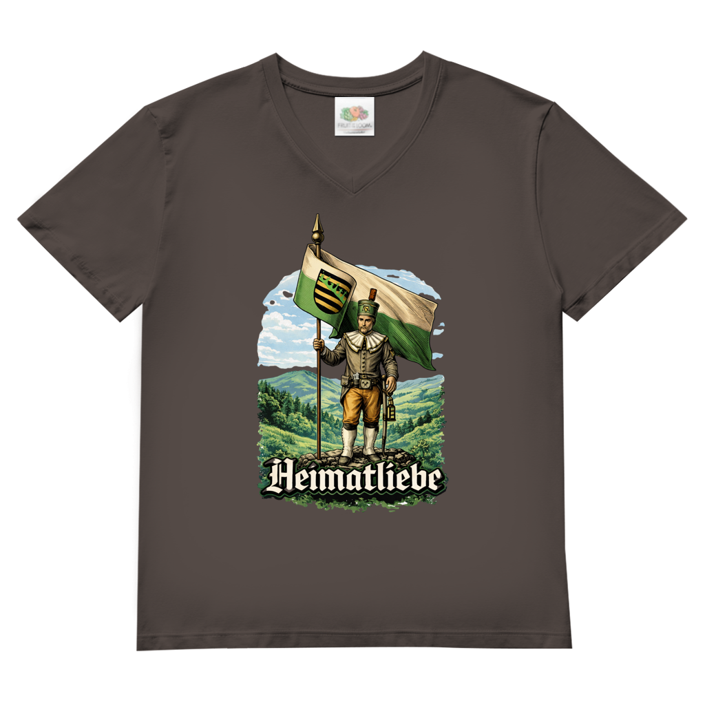 T-Shirt "Heimatliebe" V-Neck