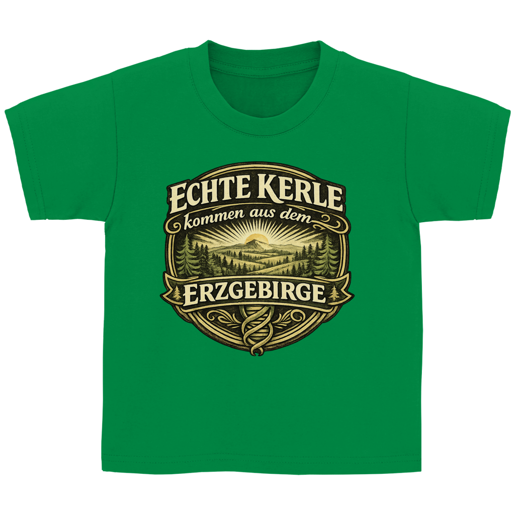 T-Shirt "Echte Kerle kommen aus dem Erzgebirge"