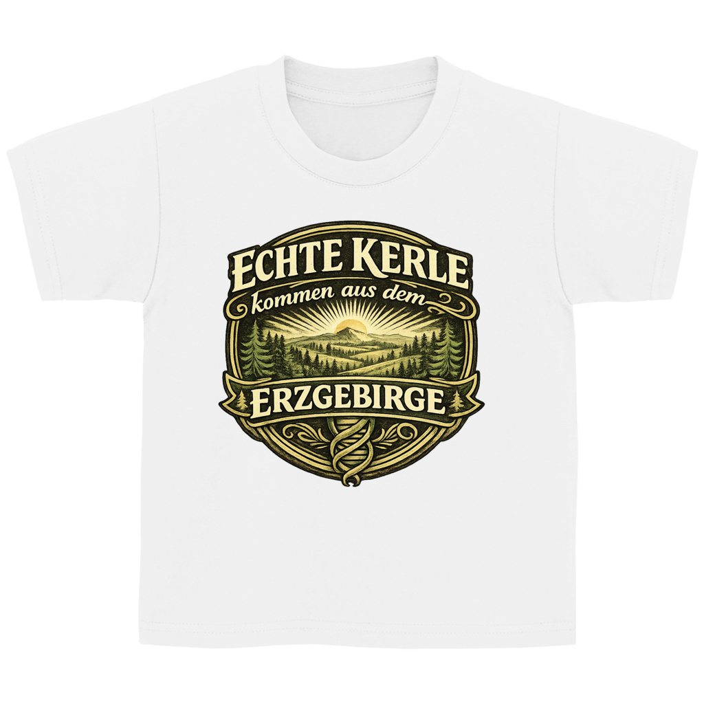 T-Shirt "Echte Kerle kommen aus dem Erzgebirge"