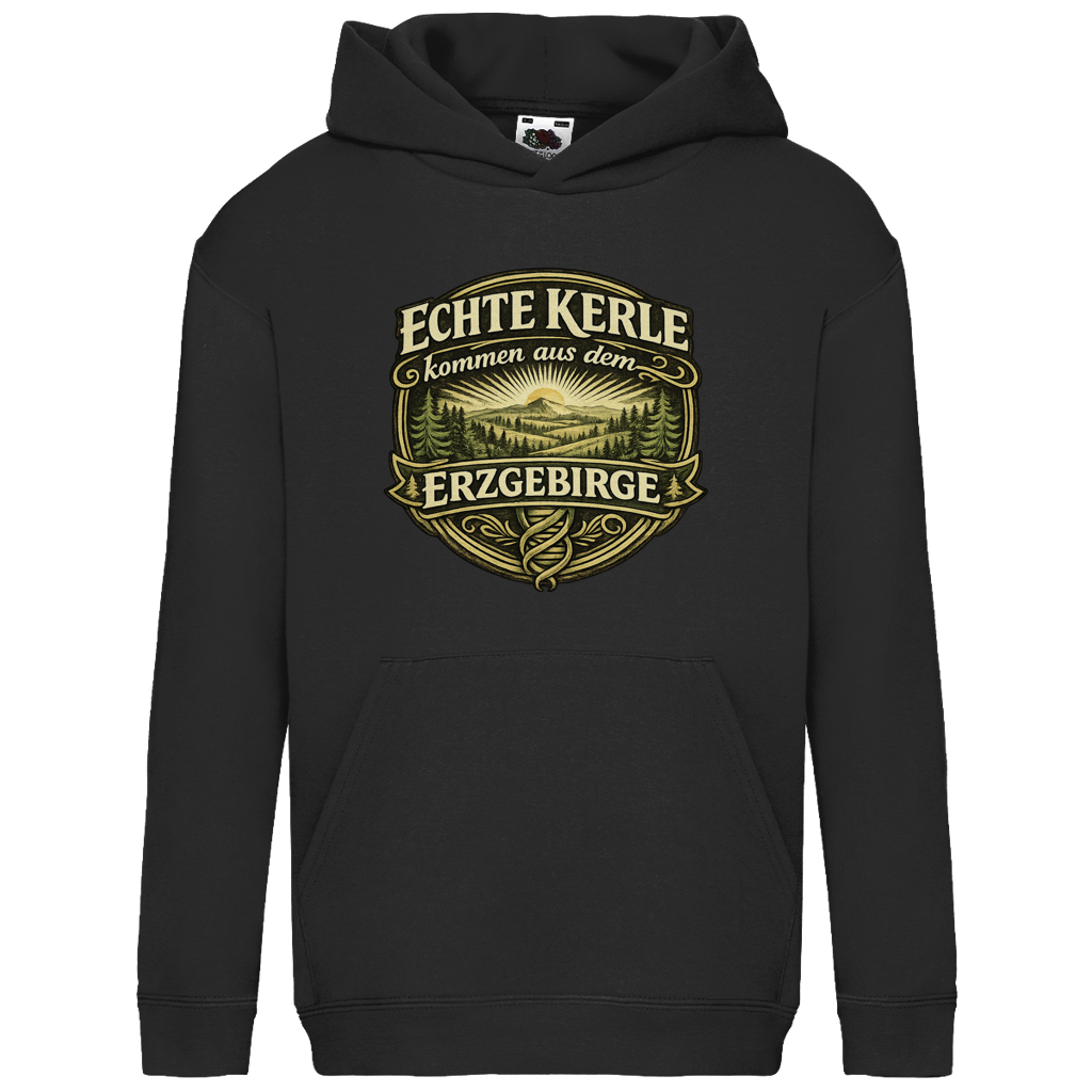 Hoodie "Echte Kerle kommen aus dem Erzgebirge" | Kinder