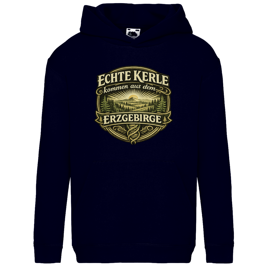 Hoodie "Echte Kerle kommen aus dem Erzgebirge" | Kinder