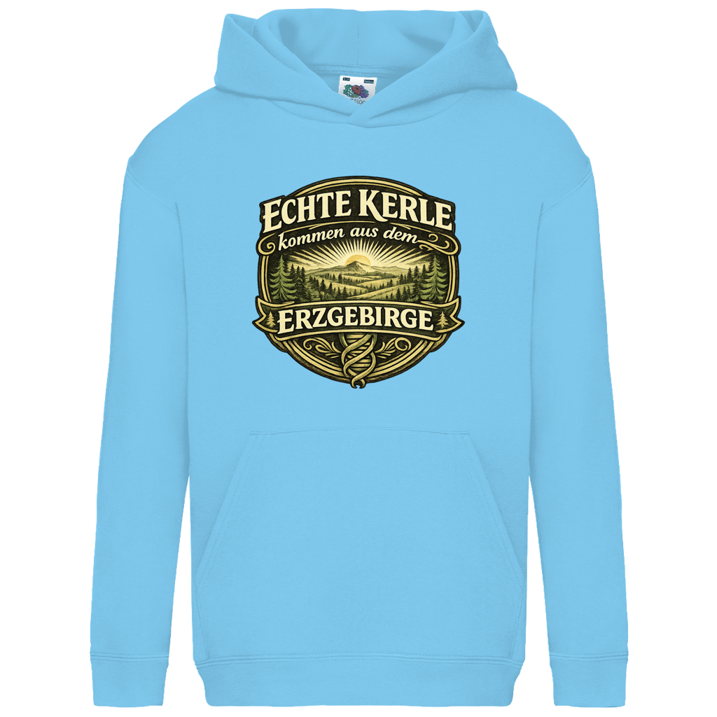 Hoodie "Echte Kerle kommen aus dem Erzgebirge" | Kinder