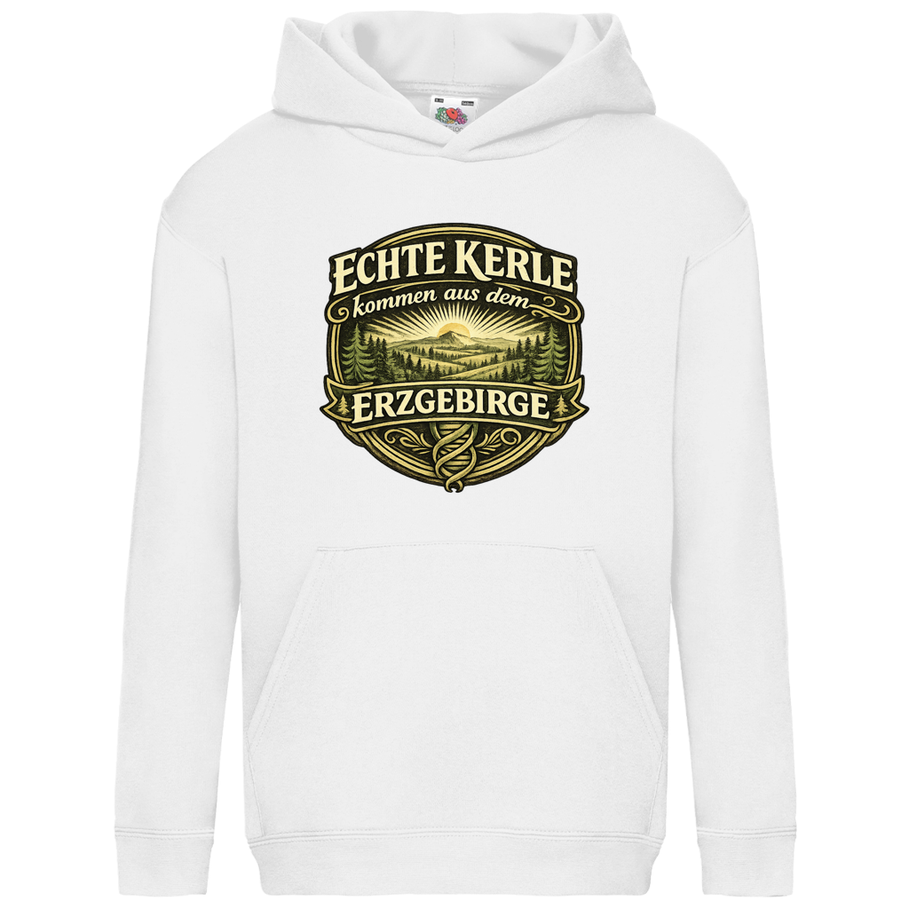 Hoodie "Echte Kerle kommen aus dem Erzgebirge" | Kinder