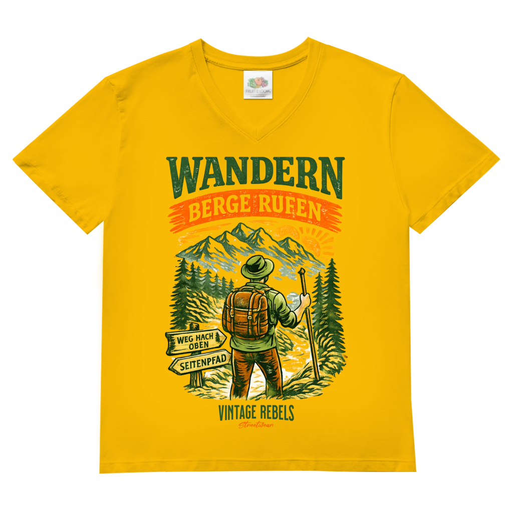 T-Shirt" Berge rufen" V-Neck