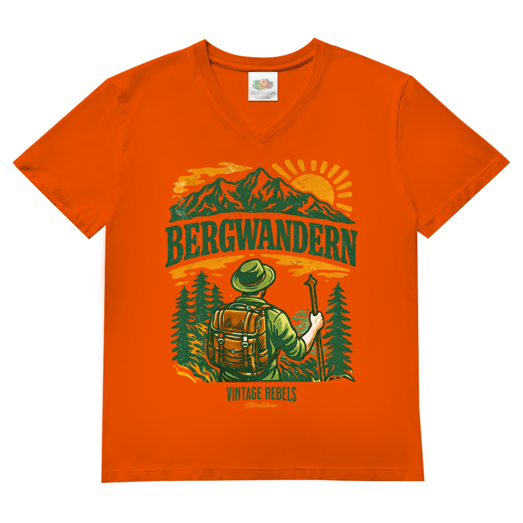 T-Shirt "Bergwandern" V-Neck