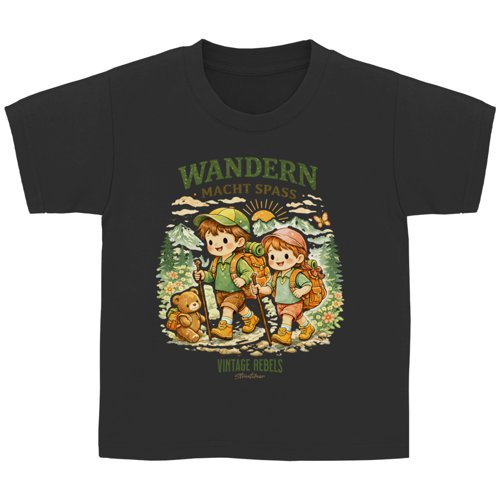 T-Shirt "wandern macht Spaß" für Junge oder Mädchen