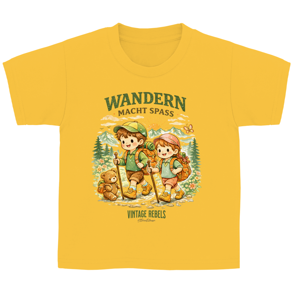 T-Shirt "wandern macht Spaß" für Junge oder Mädchen