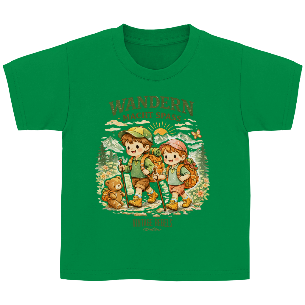 T-Shirt "wandern macht Spaß" für Junge oder Mädchen