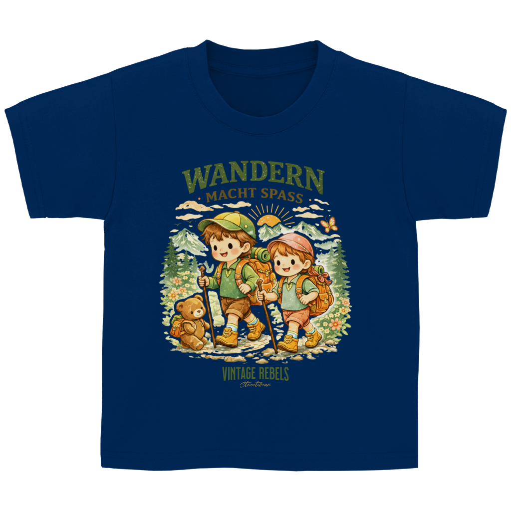 T-Shirt "wandern macht Spaß" für Junge oder Mädchen