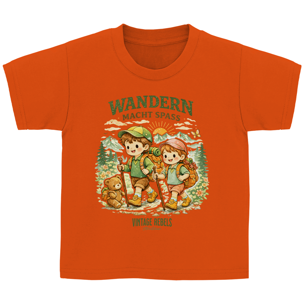 T-Shirt "wandern macht Spaß" für Junge oder Mädchen